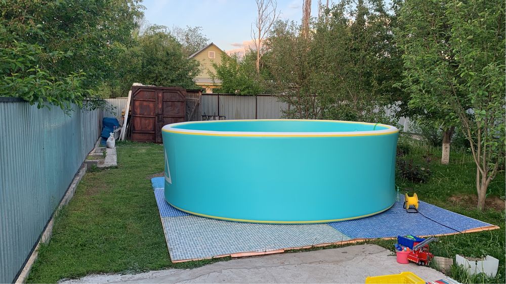 Бассейн надувной ISKYPOOL 400x400x120 см