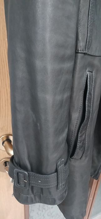 Кожено мъжко манто