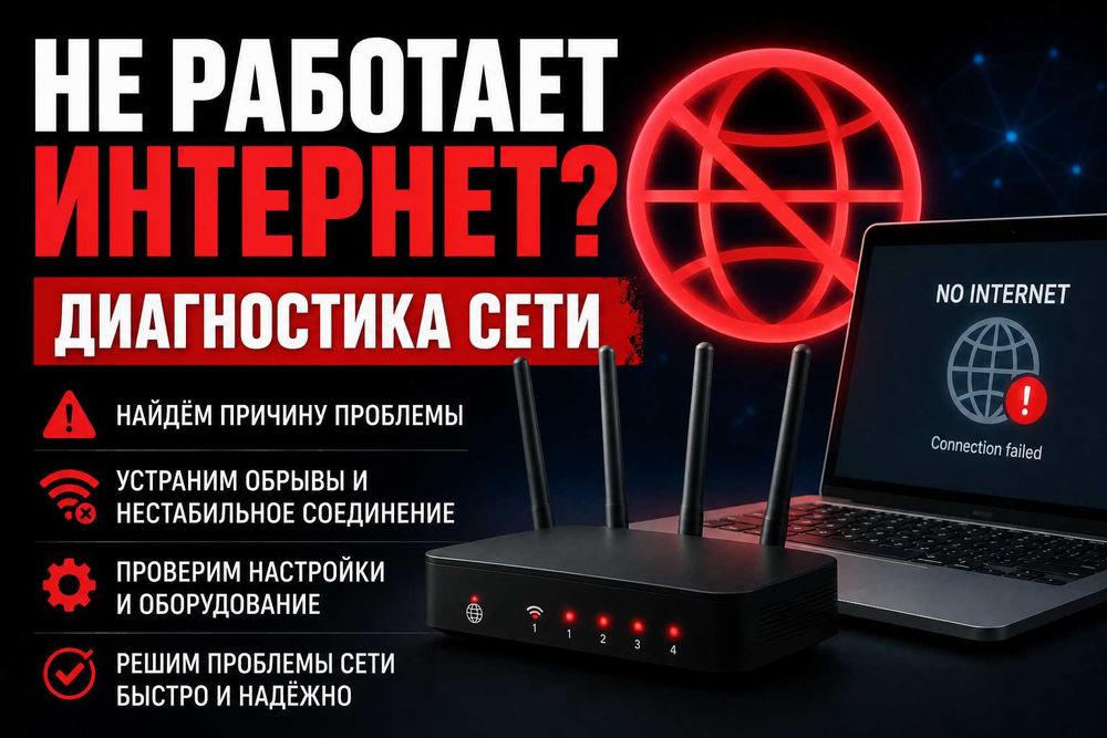 Не работает интернет? Диагностика сети и Wi-Fi