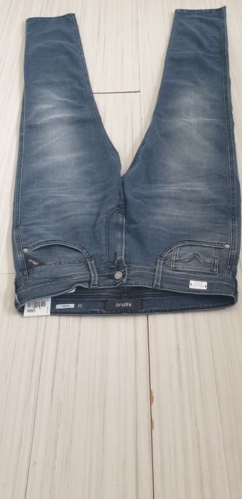 Replay Milano Anbass Stretch Slim Fit 34/34 НОВО! ОРИГИНАЛ Мъжки Дънки