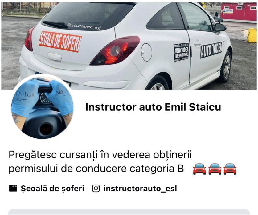 Școala de Șoferi – Categoria B 2700 ron