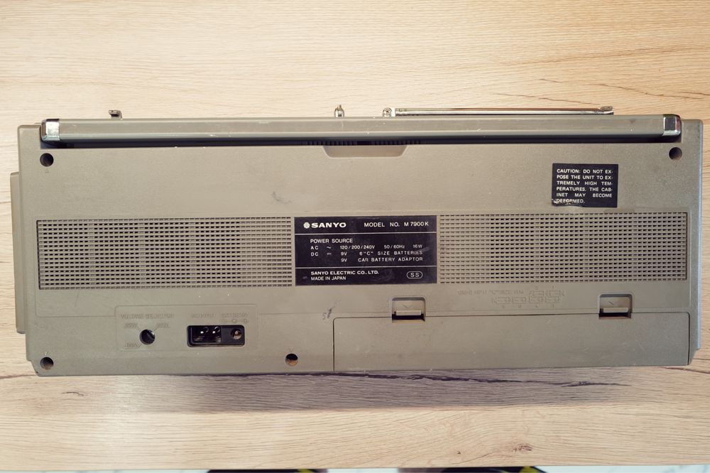 Boombox Sanyo M 7900 K radio casetofon de colectie