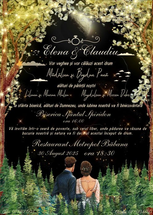 Realizez invitatii digitale pentru evenimente (nunta/botez)