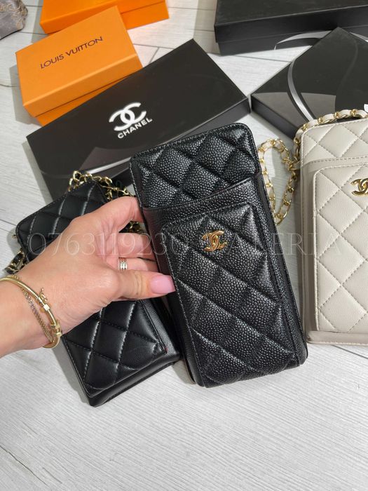 Geanta mini pentru Telefon - piele naturala