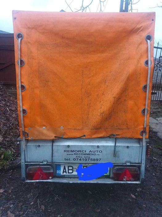 Remorca Auto 750 kg cu prelată