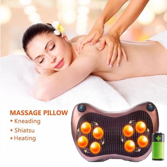 Pernă Masaj Shiatsu NOUĂ – Casă & Auto – Cu Încălzire și Infraroșu