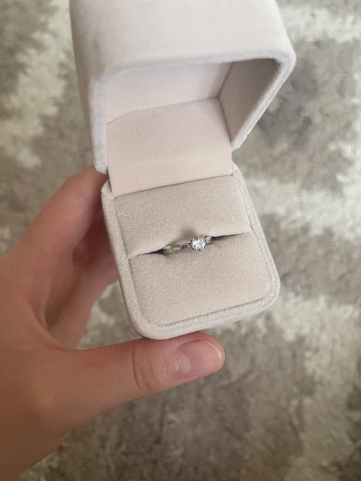 Кольцо серебро 925, минимализм, почти новое