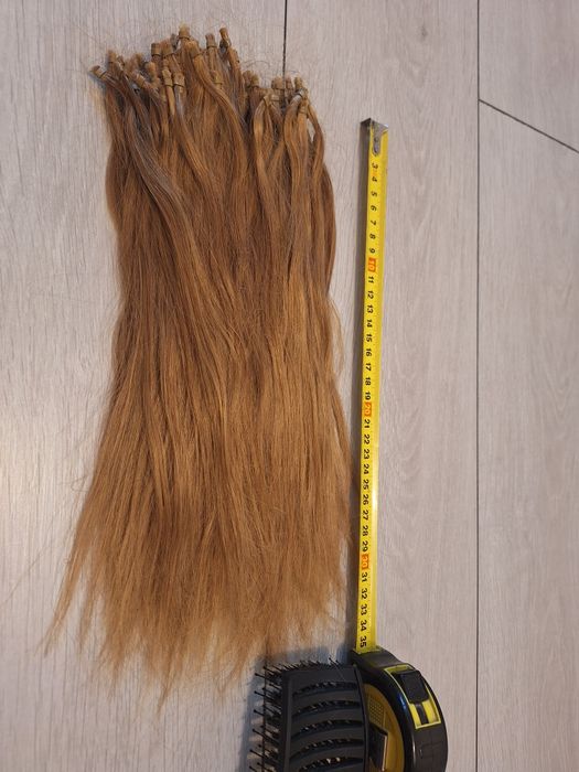 Extensii microring 200 buc 35 cm par natural
