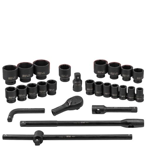 Ударно Гедоре 3/4” и 1” Шестостенно 17-65мм 26 части Everforce