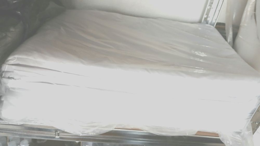 Бели чаршафи и пликове 180 × 280 / 220 × 280 Ранфорс. НОВИ. Хотелско б