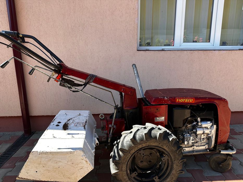 Motocultor ROTECO 18cc, pornire la cheie