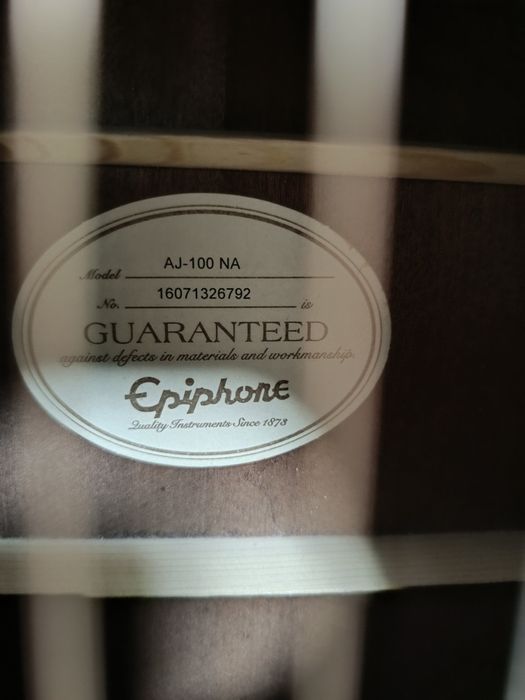 Epiphone Aj-100 NA в идеальном состоянии