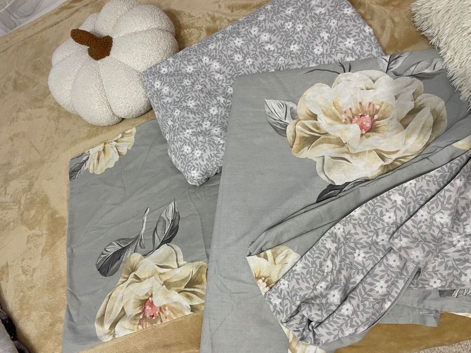 Спално бельо четири части за спалня двулицев две лица памучен памук