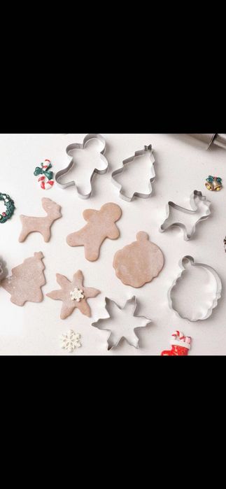 Новогодние формочки для имбирных пряников                  наборе 8 шт