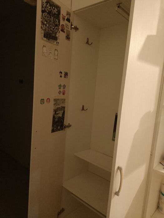 Шкаф белый высокий для одежды