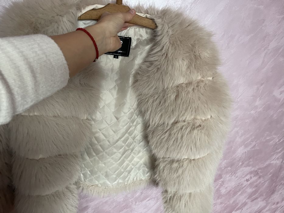 Пролетно палто с косъм