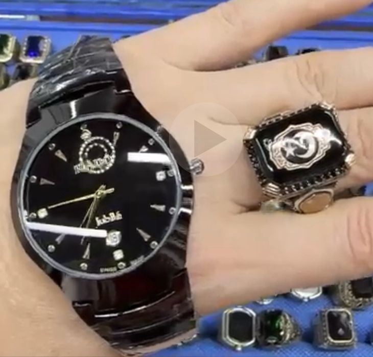 часы, кольца Агат, серебро