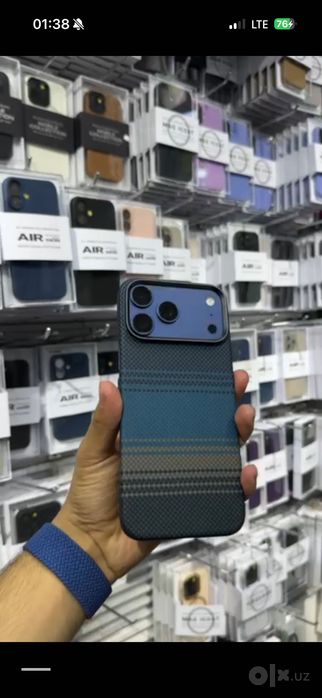 Iphone madellari uchun Carbon org sifat chexollari