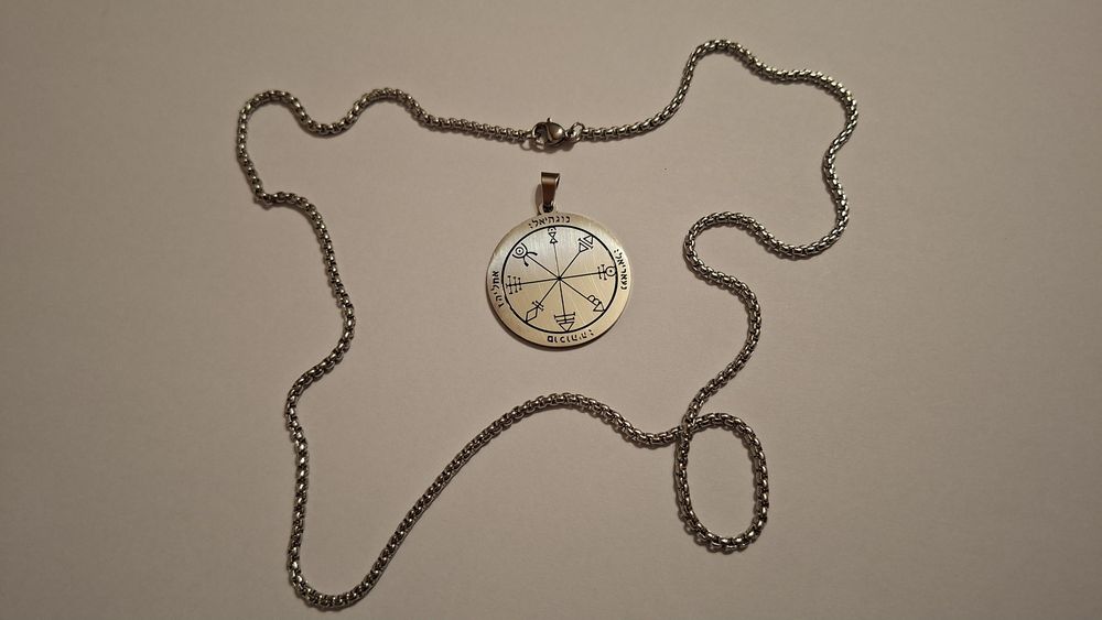 Talisman protecție, bogăție, noroc. Sigiliul lui Solomon. Pandantiv.