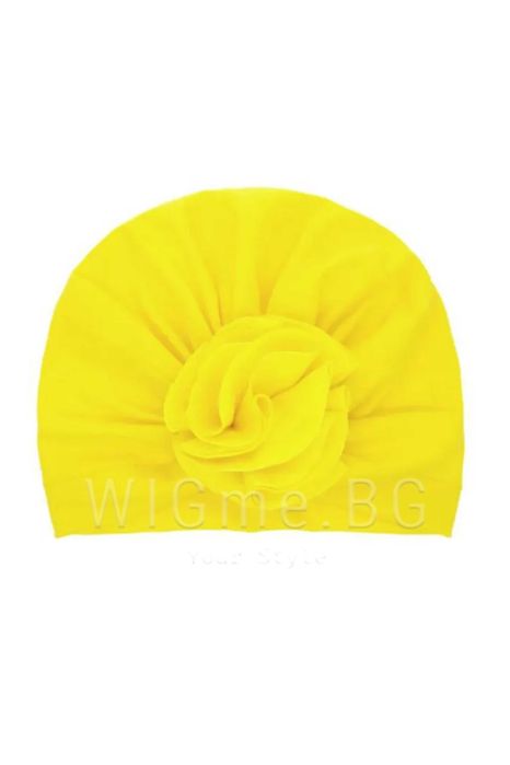 Бебешки тюрбан, едноцветен розичка