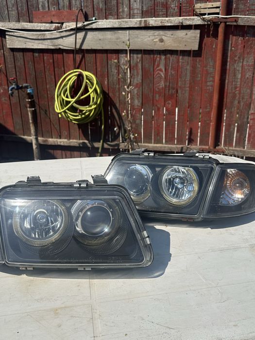 Faruri Audi a3 8L non-facelift, cu lupa, angel eyes si interior negru