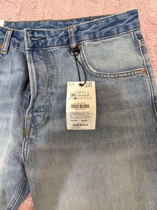 Джинсы зара прямого кроя