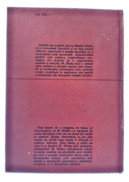 Estetica și teoria artei - Matila C. Ghyka