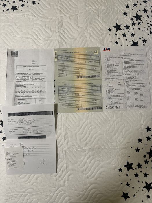 Scuter Sym mio 50cc an 2015 acte Belgia