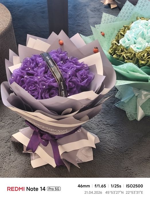 Vând Buchete de flori eterne de saten în Deva