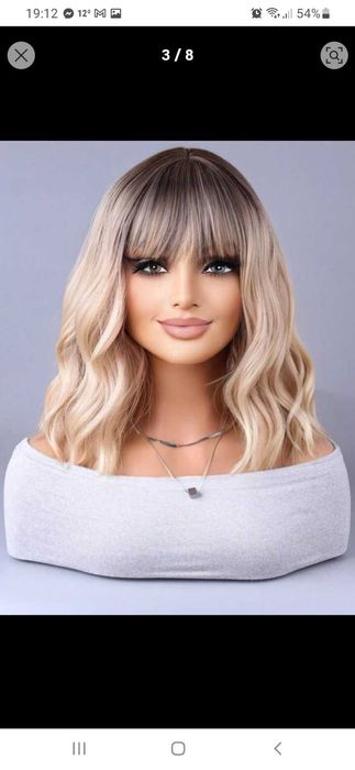 Нова руса перука ,на вълни,средна дължина