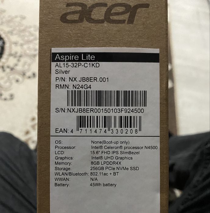 Ноутбук acer 256g