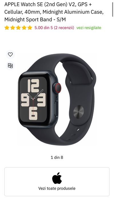 APPLE Watch SE (2nd Gen) V2, GPS + Cellular, 40mm, SIGILAT