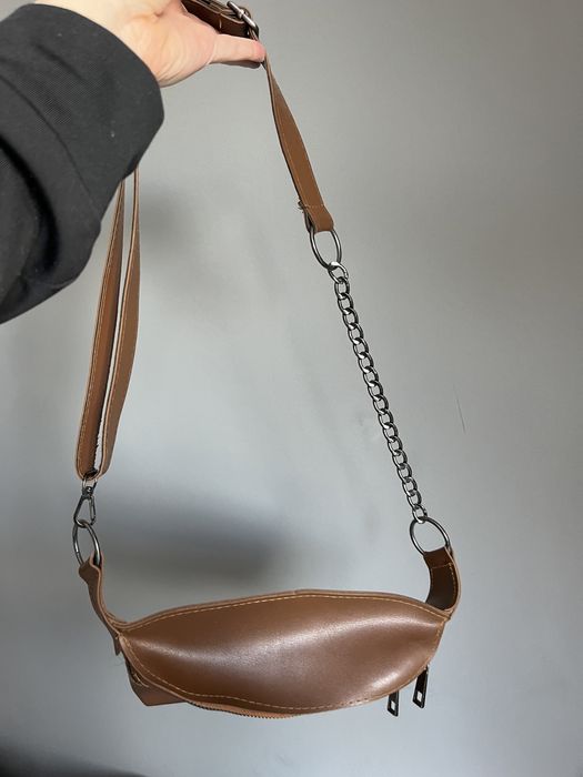 Кафява малка чанта