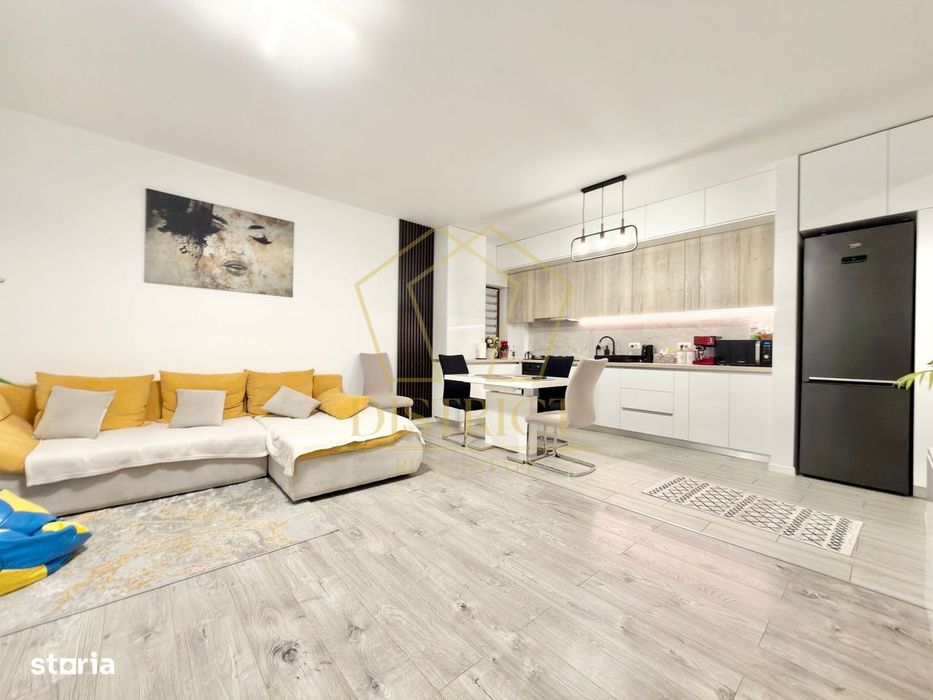 Apartament cu 3 camere mobilat si utlat, 70 mp utili, in Giroc la etaj