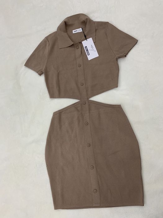 Ефектна рокля фино плетиво