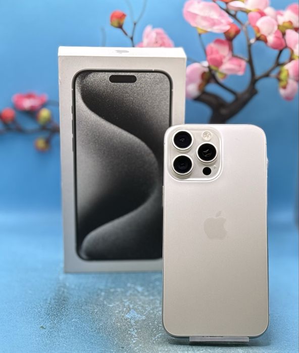 Apple iPhone 15 Pro Max, 256GB, 5G, White Titanium