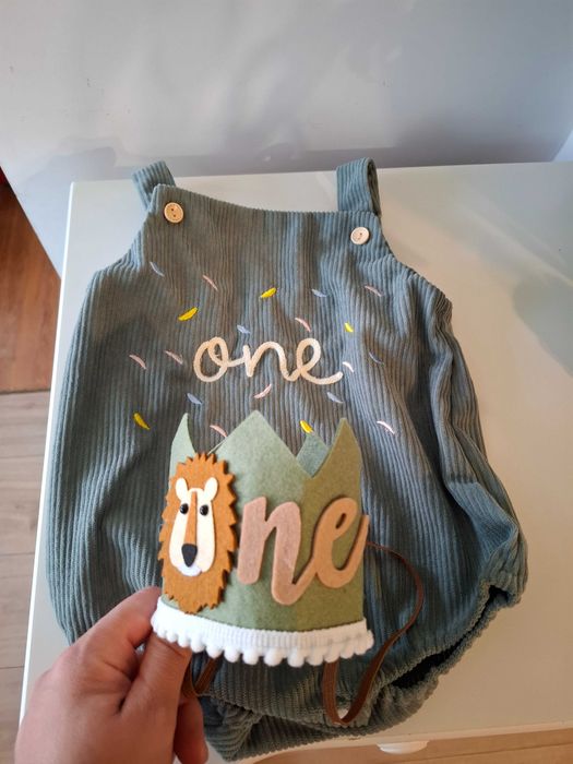 Боди и коронка за фотосесия на едногодишно