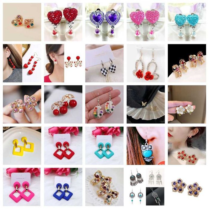 Серьги-висюльки и на гвоздике