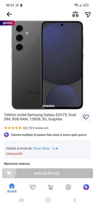 Vand smsung s24 FE