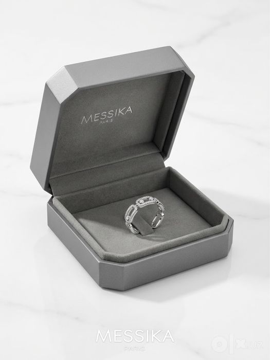 Messika Move uzuk va bilaguzuk (Premium Replika) / Oq tilla 750