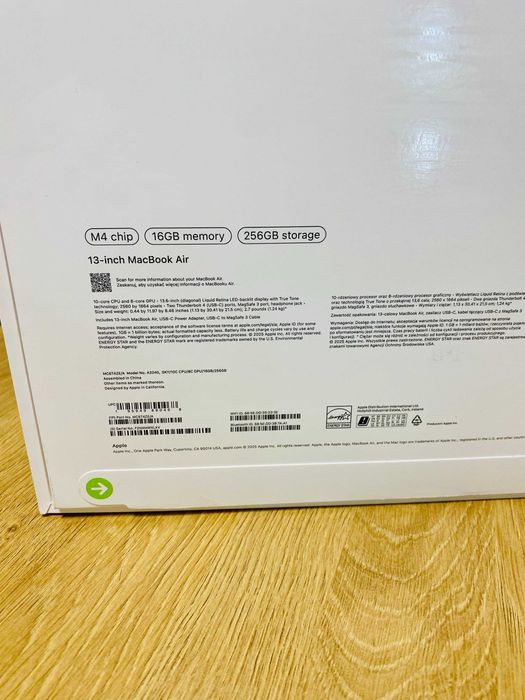 ЧИСТО НОВ !!! Apple MacBook Air 13" 2025, Apple M4, 16GB RAM, 256GB, Sky Blue, 100% BH ТЕХНОПОЛИС — миниатюра 12