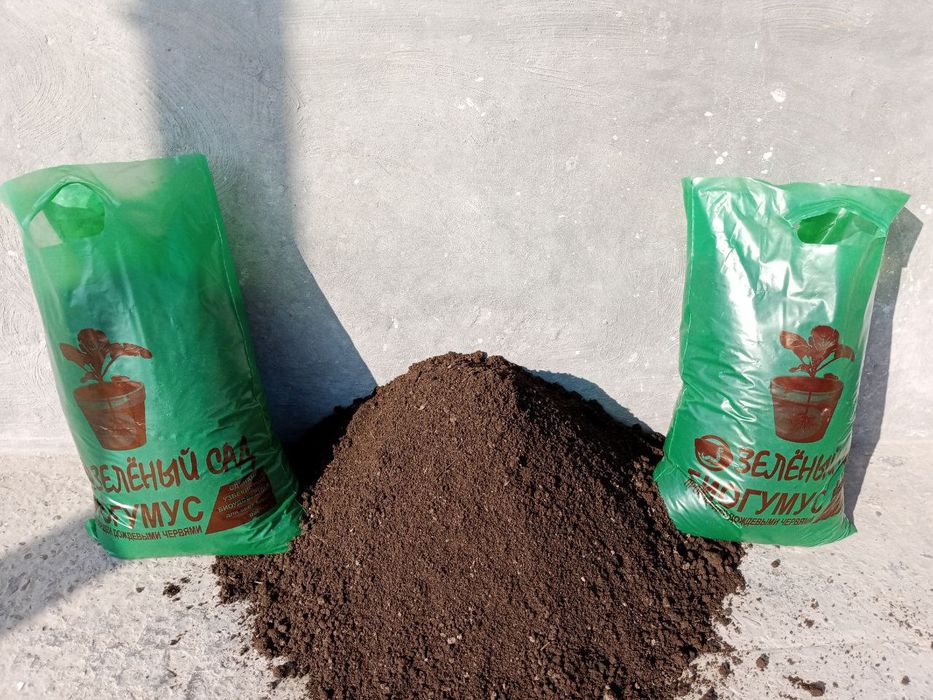 Biogumis va Kaliforniya chuvalchanglarni sotuvda