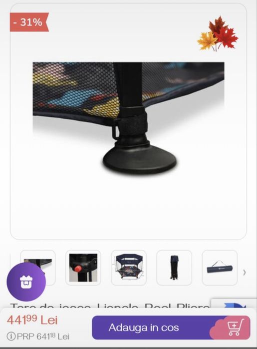 Tarc de joaca pliabil