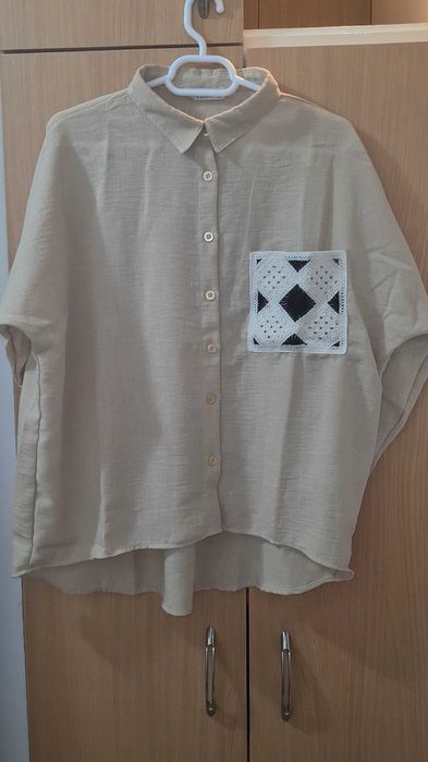 Camasa cu brodeu - M - noua