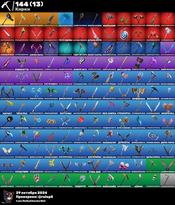 Аккаунт фортнайт много БП