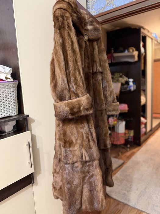 Длинная Норковая шуба