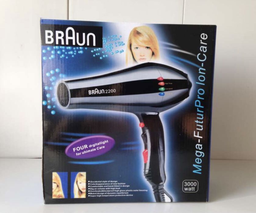 Электрический Фен «BRAUN» (3000 Вт)