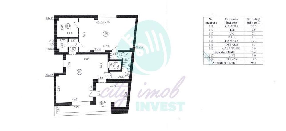 Penthouse Polonă – 2 camere | Terasă privată 100 mp | Imobil boutique