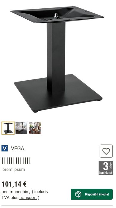 Picioare măsuță/ picioare metalice/ baza metalica