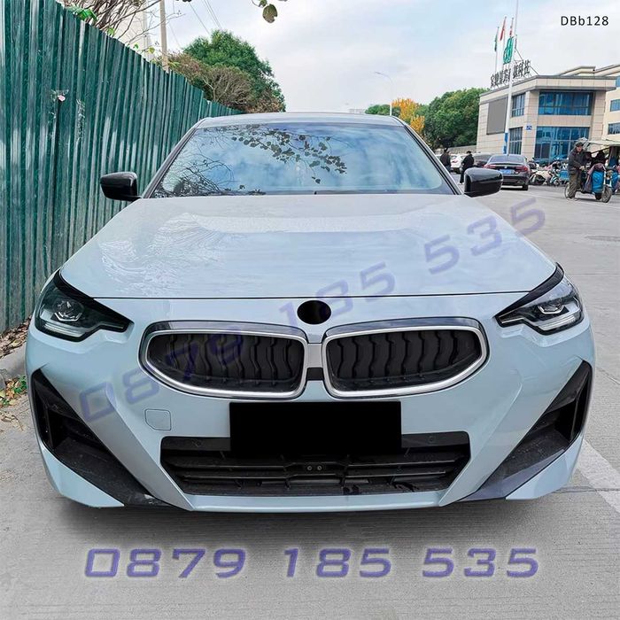 Вежди за фарове за BMW 2 G42 2022+, черен гланц – DBb128 тунинг елементи предна броня бмв г42